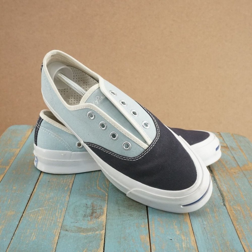 Converse Blue and Green Sneakers with Classic Vulcanized Sole